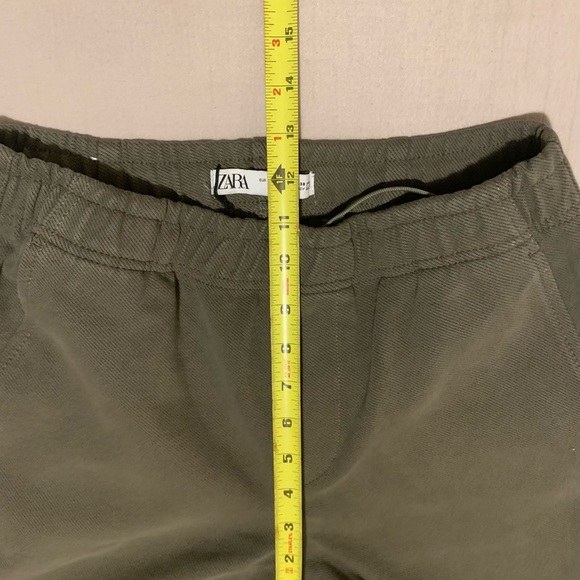 Zara Khaki Textured Trousers - Picture 4 of 10